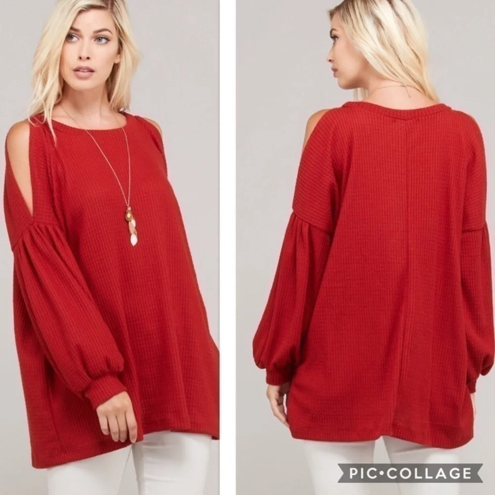 Cute Pear Red Sweater